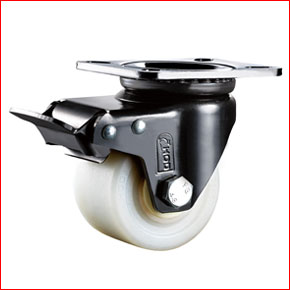 VI-A3-NYW-PTBK Heavy Duty Machine Caster Wheels Swivel With Brake